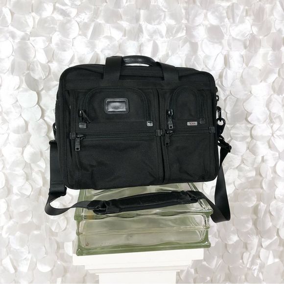 Tumi Other - TUMI Ballistic Nylon Black Messenger, laptop briefcase UNISEX EXPANDABLE